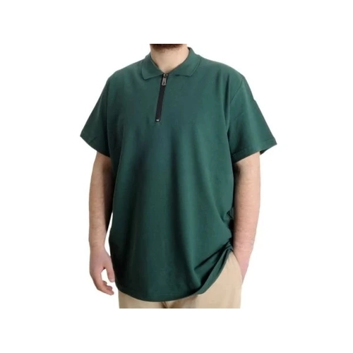 T-shirt Polo Likral� Fermuarl� Yaka 21029 Nefti