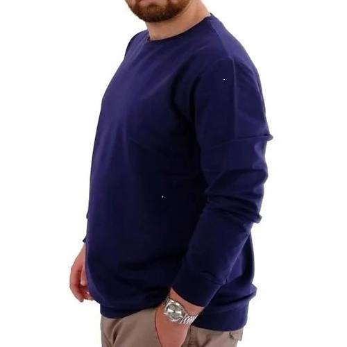 B�y�k Beden Erkek Sweat B�s Yaka U24174 �ndigo