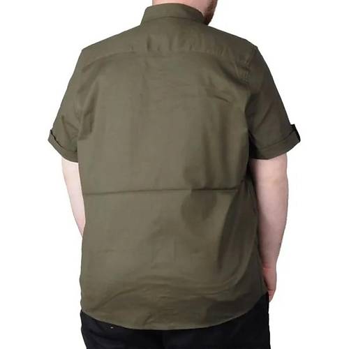 B�y�k Beden G�mlek KKol �ift Cep Kapakl� 20361 Haki