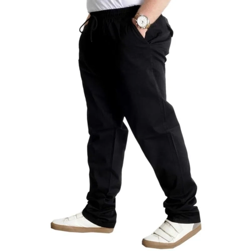 B�y�k Beden Pantolon Gabardin Kargo D�z Pa�a Jogger Do�a 21928 Siyah