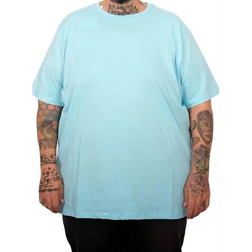 B�y�k Beden  Bisiklet Basic Tshirt 20031 turkuaz