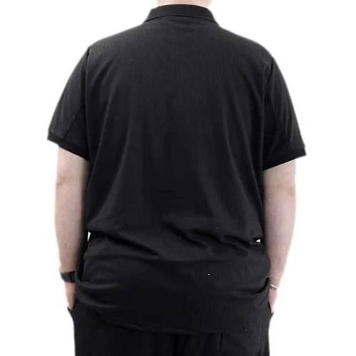 B�y�k Beden Erkek Ti��rt Polo Yaka JAKAR  24337 Siyah