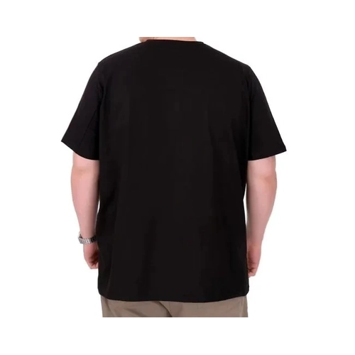 B�y�k Beden Erkek T-Shirt Bisiklet Yaka ROSE U25032 Siyah