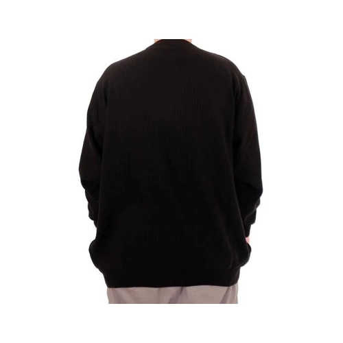 B�y�k Beden Erkek Bisiklet Yaka Triko Kazak 24208 Siyah