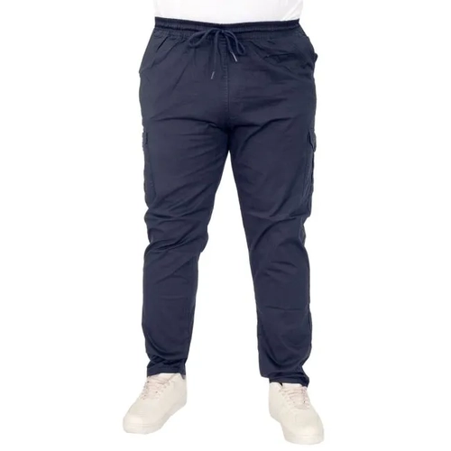 B�y�k Beden Pantolon Keten Kargo Jogger Milano 21912 Lacivert