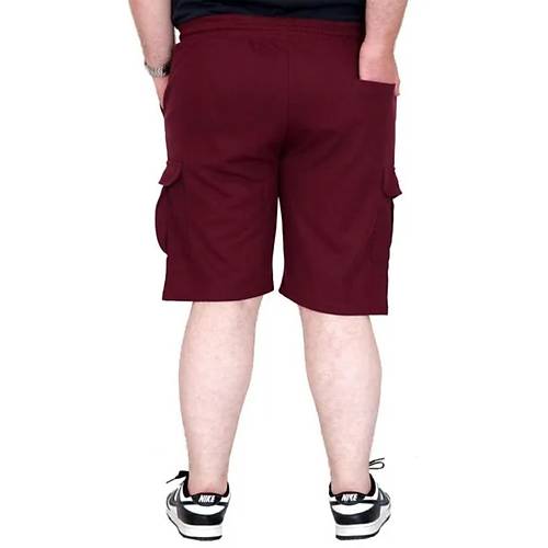 B�y�k Beden Erkek �ort Kargo Cep Waffle 23500 Bordo