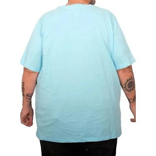 B�y�k Beden  Bisiklet Basic Tshirt 20031 turkuaz