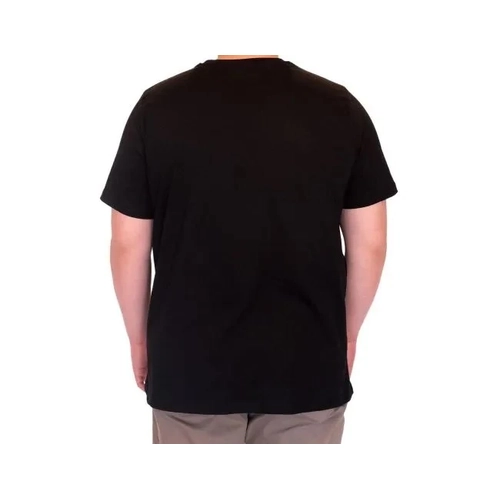 B�y�k Beden Erkek T-Shirt Bisiklet Yaka TIGER Bask�l� U25007 Siyah