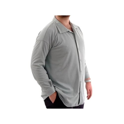 B�y�k Beden Erkek G�mlek Apas Yaka Uzun Kol JAKAR U24381 �a�la