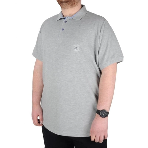 Battal Beden Erkek Tshirt Polo Yaka Nak��l� Klasik Pike 20553 Grimelanj