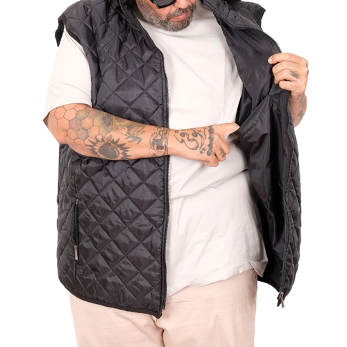 B�y�k Beden Yelek Kapitone Kapsonlu 25711