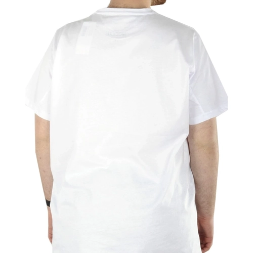 B�y�k Beden Erkek T-shirt Basic 20031 Beyaz