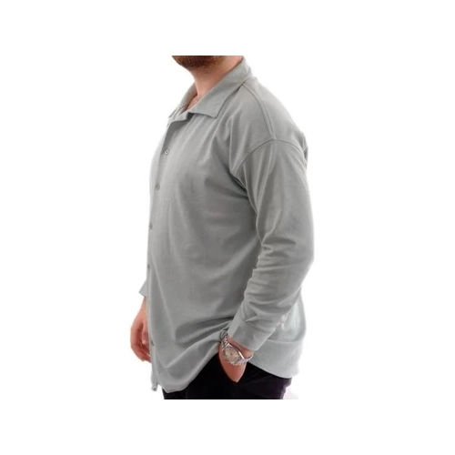 B�y�k Beden Erkek G�mlek Apas Yaka Uzun Kol JAKAR U24381 �a�la