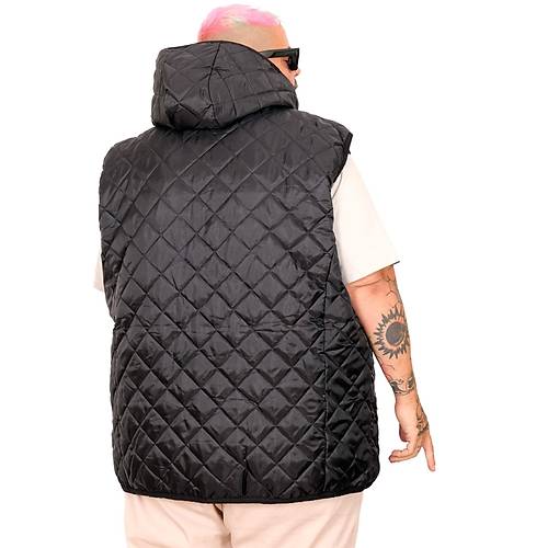 B�y�k Beden Yelek Kapitone Kapsonlu 25711