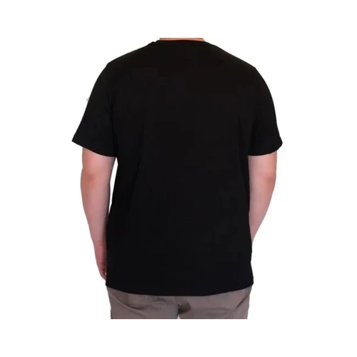 B�y�k Beden Erkek T-Shirt Bisiklet Yaka NOT DEFINETS Bask�l� U25009 Siyah