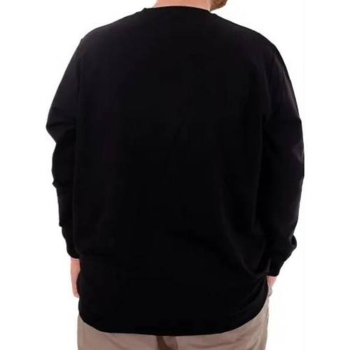 B�y�k Beden Erkek Sweat B�s Yaka U24174 Siyah
