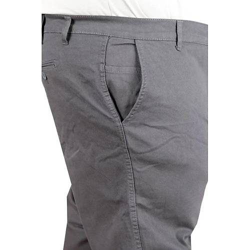 B�y�k Beden Erkek Gabardin Pantolon Do�a Yan Cep 22850 Antrasit