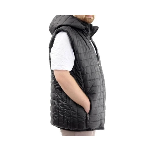 B�y�k Beden Yelek Kapitone Kap�onlu 22600 Siyah