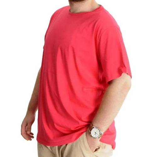 B�y�k Beden Erkek T-shirt Basic 20031 Mercan