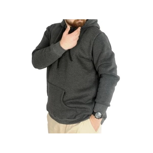 Erkek Sweat Kap�on Kangoroo Pocket Basic 20562 Antramelanj