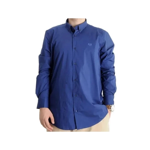 B�y�k Beden Erkek Klasik G�mlek Likral� 20351 �ndigo