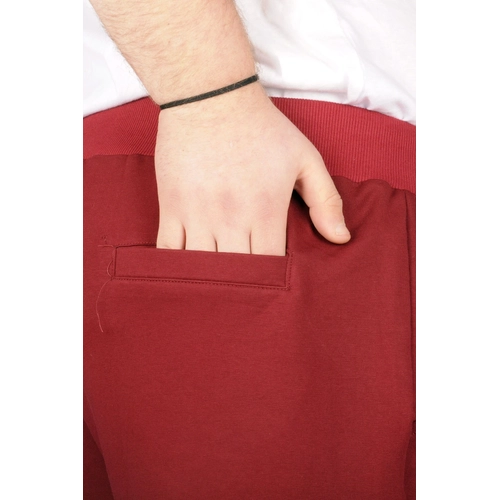 B�y�k Beden Erkek Kapri Straight Basic 20500 Bordo