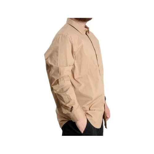 B�y�k Beden Erkek Ukol Cep Lycra Poplin 20350 Kahverengi