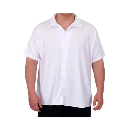 B�y�k Beden Erkek G�mlek Apas Yaka �erit Desen Jakar U24382 Beyaz