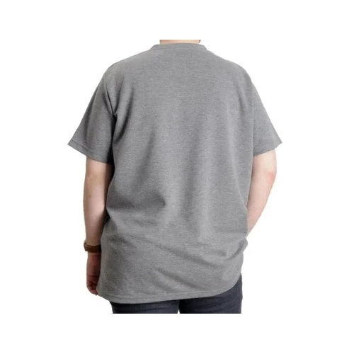 B�y�k Beden Erkek T-shirt Bisiklet Yaka INTERLOK 23162 Grimelanj