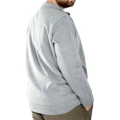 Buyuk Beden Erkek H�rka Fermuarl� Stell Dik Yaka 20571 Grimelanj