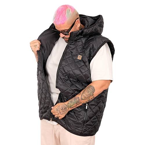 B�y�k Beden Yelek Kapitone Kapsonlu 25711