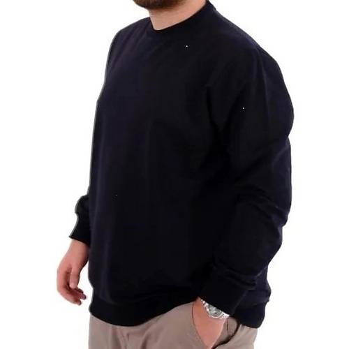 B�y�k Beden Erkek Sweat B�s Yaka U24174 Lacivert