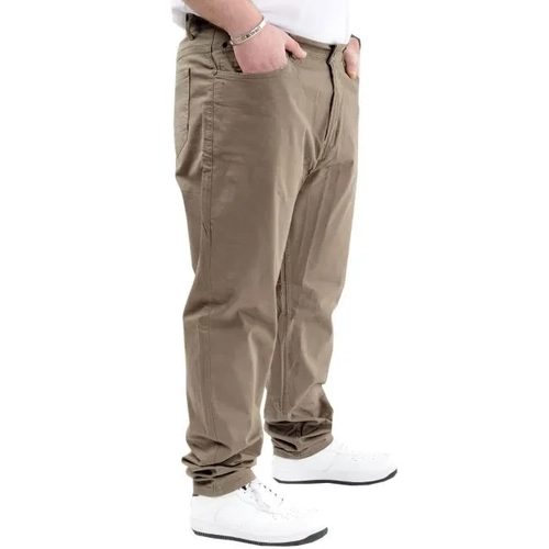 B�y�k Beden Pantolon Keten 5Cep Milano Classic 20902 Toprak