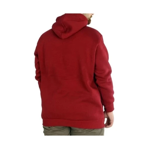 Erkek Sweatshirt Kap�onlu Kanguru Pocket Basic  20562 Bordo