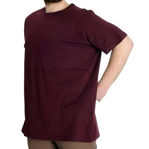 B�y�k Beden Erkek Tshirt Bisiklet Yaka Basic 20031 M�rd�m