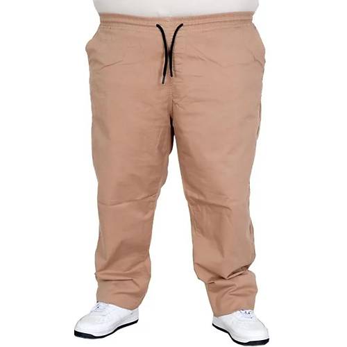 B�y�k Beden Erkek Keten Jogger Pantolon Milano 21913 CAPPUCINO