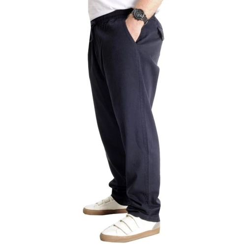 B�y�k Beden Erkek Gabardin Kargo Jogger Pantolon Do�a 21928 Lacivert