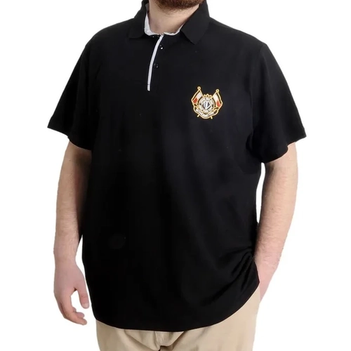 B�y�k Beden Erkek T-shirt Polo CHOOSE YOUR MODE 23321 Siyah