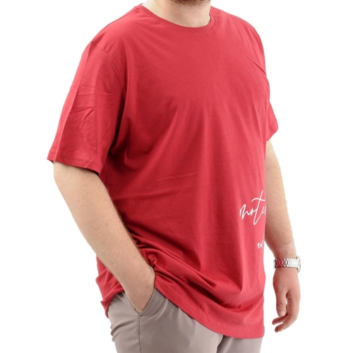  B�Y�K BEDEN TSHIRT BIS YAKA BELIEF 24085 BORDO