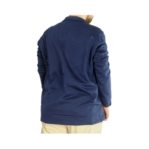 Buyuk Beden Erkek H�rka Fermuarl� Stell Dik Yaka 20571 �ndigo