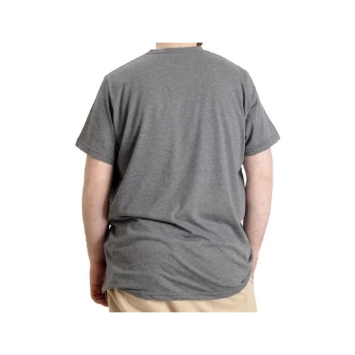 B�y�k Beden Erkek V Yaka T-shirt MUSTANG 23034 Antramelanj