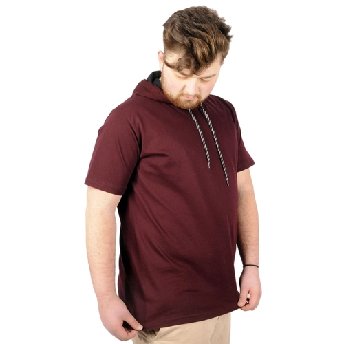 Mode Xl B�y�k Beden Oversize Tshirt B. Yaka Kap�on Basic 21115 Antrasit