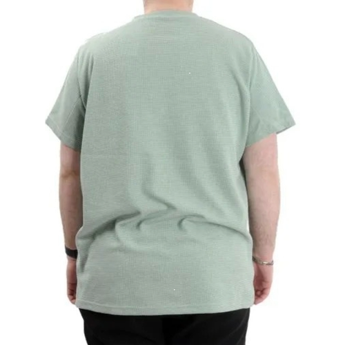 B�y�k Beden Erkek T-shirt Bisiklet Yaka WAFFLE 20033 �a�la