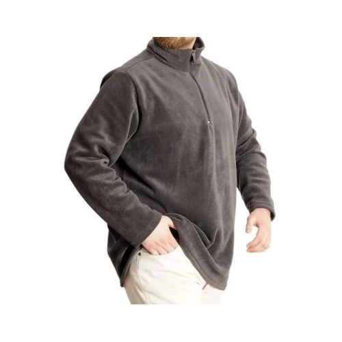 Erkek Sweat Polo Yaka Yar�m Fermuarl� Polar 22548 F�me