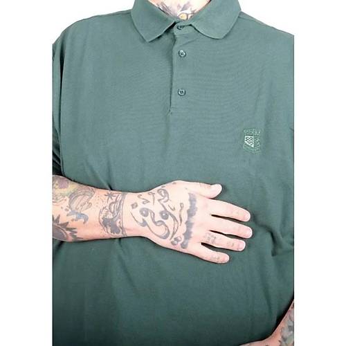 Battal Beden Erkek Tshirt Polo Yaka Nak��l� Klasik Pike 20553 Nefti