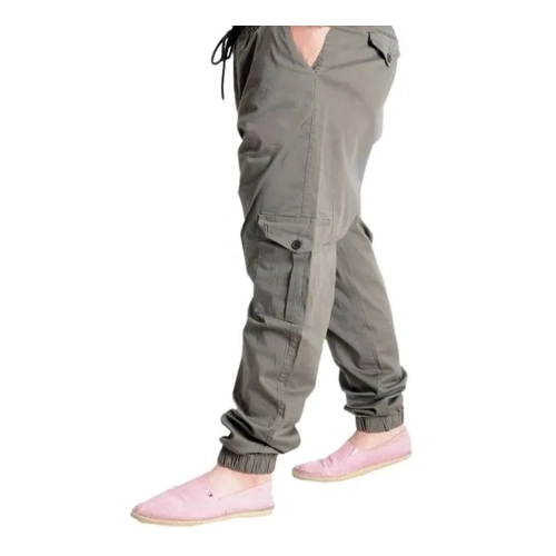 B�y�k Beden Erkek Keten Kargo Jogger Valencia 21911 Haki