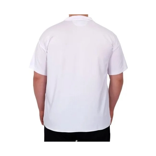 B�y�k Beden Erkek G�mlek Apas Yaka �erit Desen Jakar U24382 Beyaz