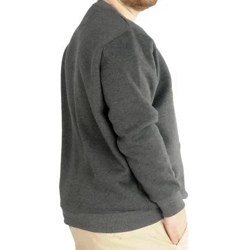 Erkek Sweatshirt Bisiklet Yaka Basic 20131 Antramelanj
