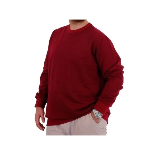B�y�k Beden Erkek Sweat B�s Yaka U24174  Bordo