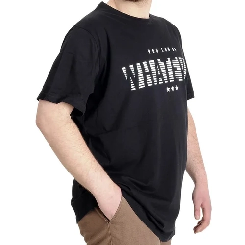 B�y�k Beden Erkek T-shirt Whatever 23148 Siyah